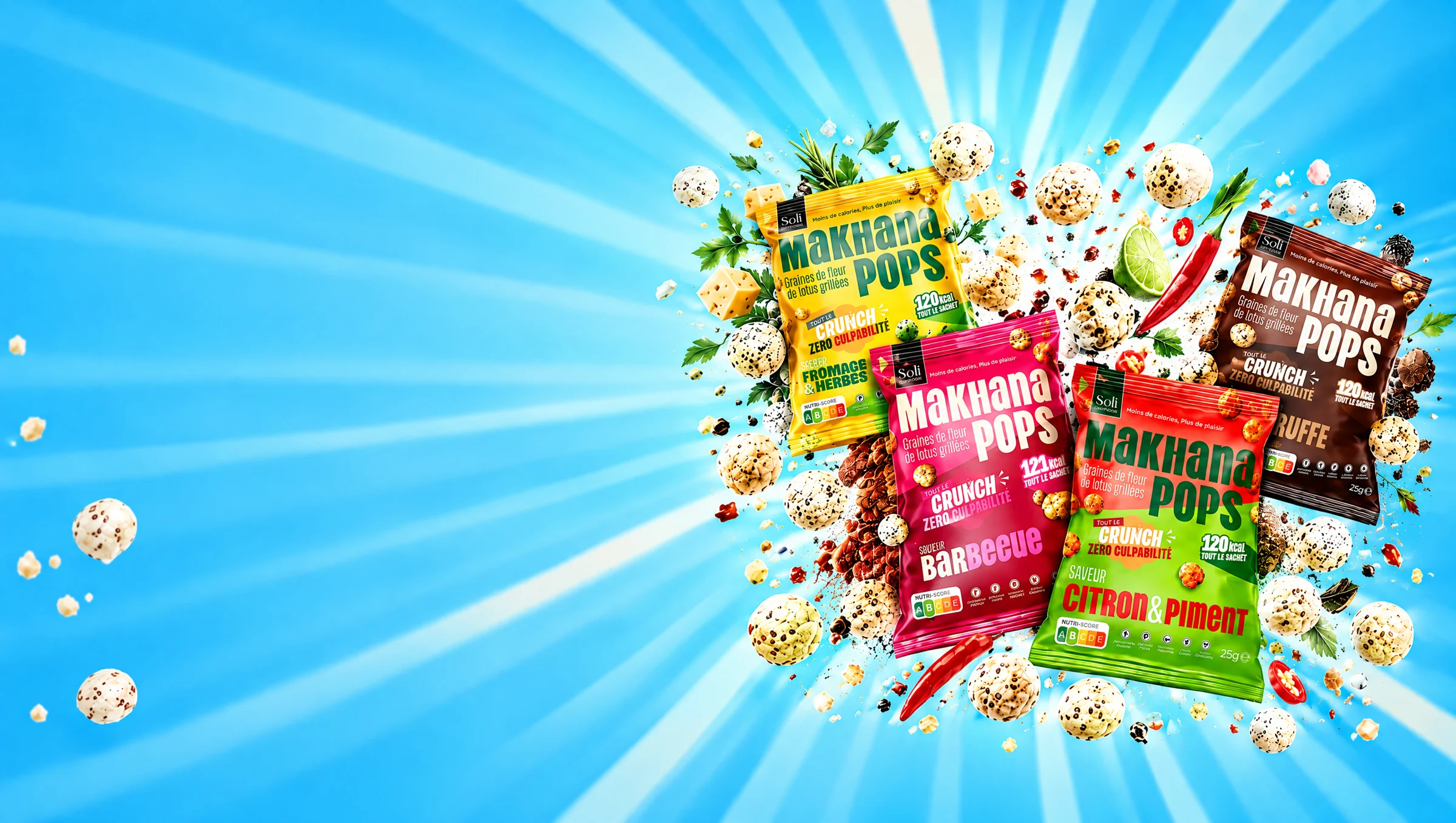 Toutes les saveurs Makhana Pops